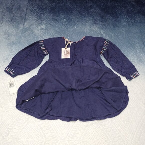 Girl's Jessica Simpson Crown Blue Lined Dress Size Girls 4. NWT-$36.50. - Picture 6 of 7